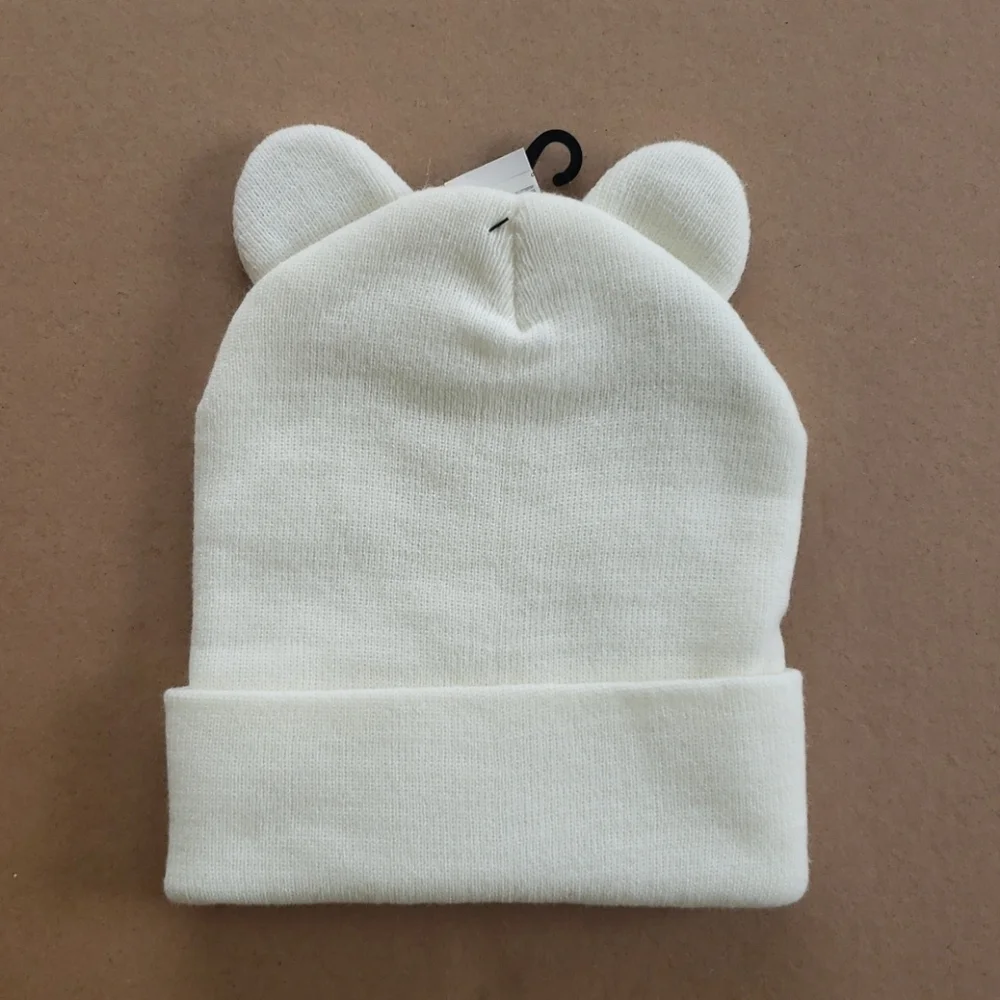 NEW GUESS Rhinestone Cat Ear Beanie - Picture 4 of 5